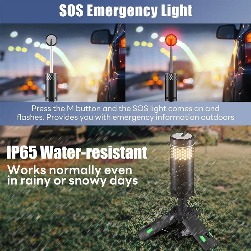 ESMARTER 10000mAh Telescopic LED Camping Lantern & Power Bank Camping Lantern HIP