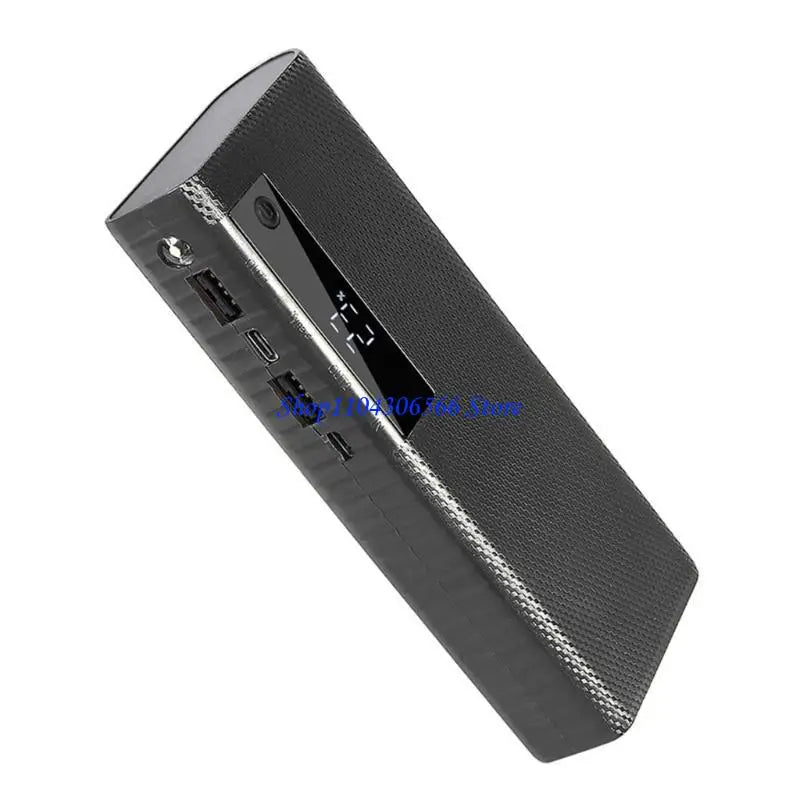DIY 5×21700 Battery Power Bank Case – LCD, Type-C Input DIY Power Bank Case HIP Black CN