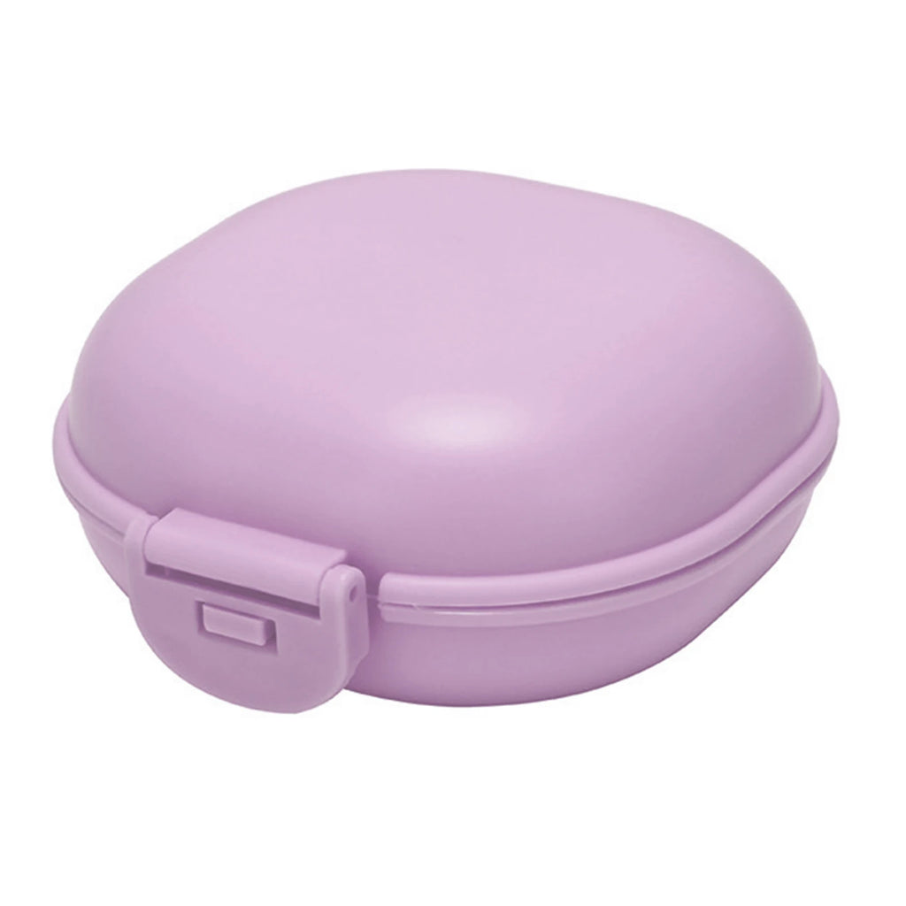 Soap Container Soap Container Waterproof Portable Soap Rest PP Buckle Lid Soap Case for Travel Home Hotel Dormitory Soap Holder HIP PURPLE