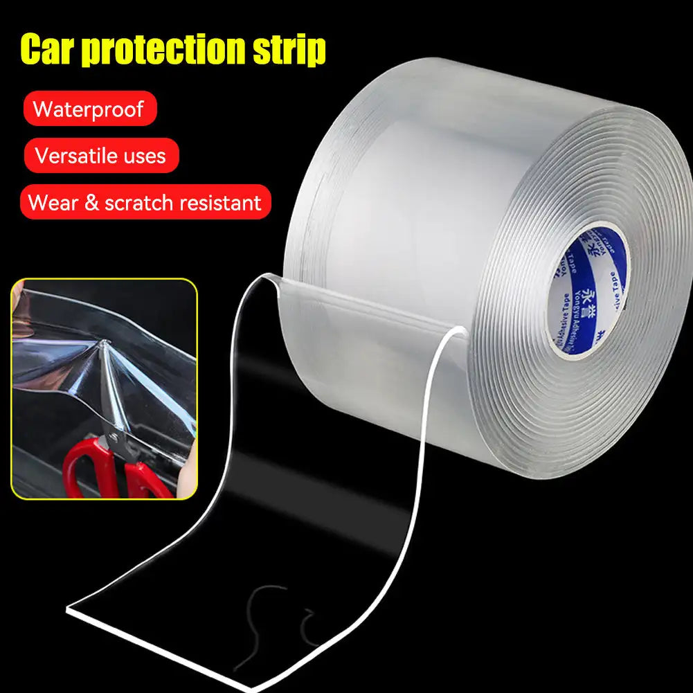 3M 5M Bike Frame Protection Stickers Nano Tape Auto Bumper Car Door Edge Guards Strips Clear Wear Surface Tapes DIY Film Tool HIP