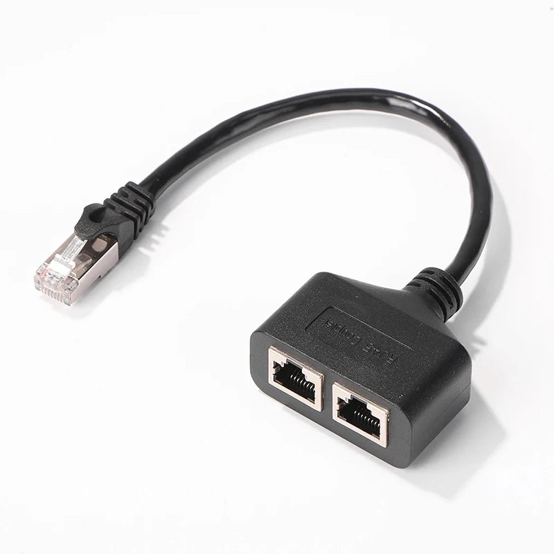 RJ45 Splitter 1 Male to 4 Female | CAT5/6/7 Network Adapter Network Cable Adapter HIP 1 to 2