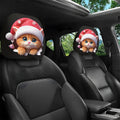 2-Pack Christmas Cat Car Headrest Covers – Festive Décor Car Headrest Covers HIP WHITE