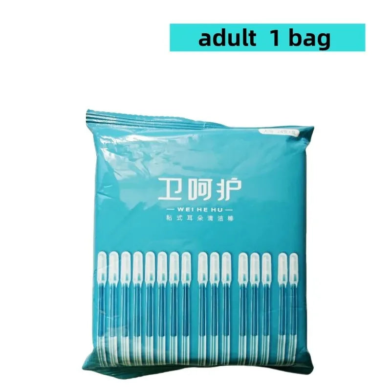 RUZOFO 24pc Sticky Silicone Ear Cleaner – Earwax Removal Tool Ear Cleaning Tool HIP C808-Big-1Bag