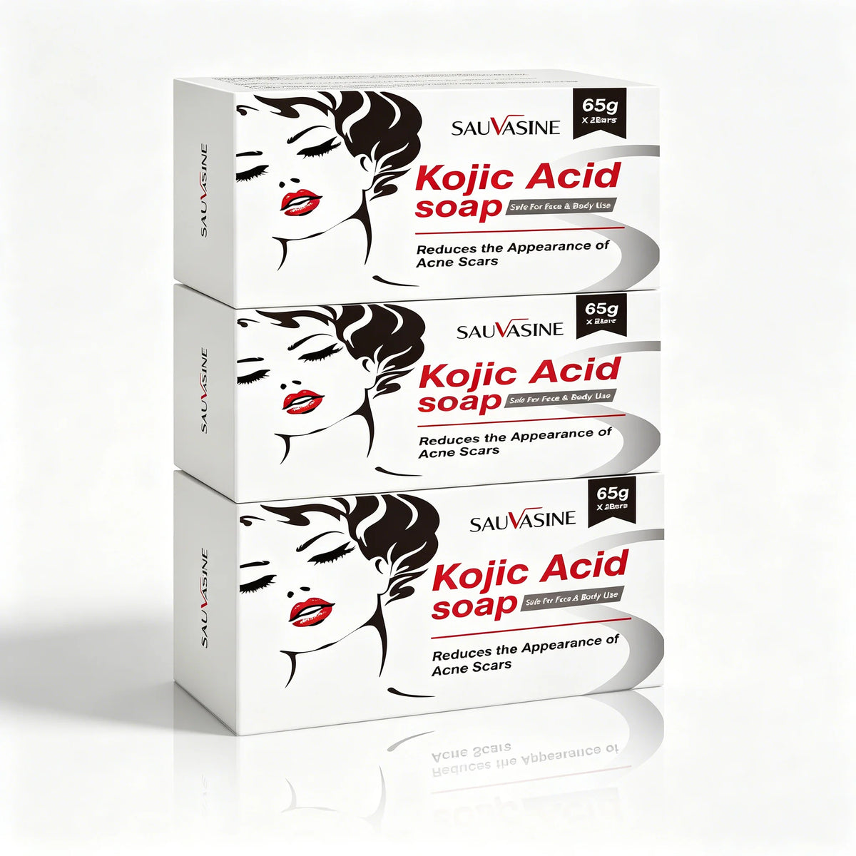 Kojic Acid Brightening Handmade Soap – Face & Body Bar Brightening Soap Bar HIP 3box