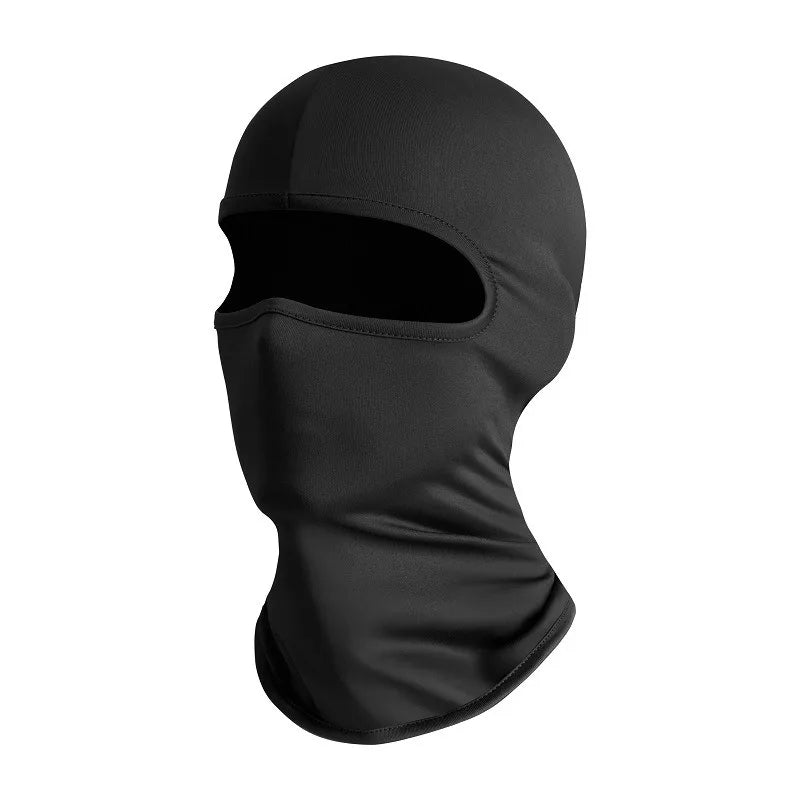 Breathable UV Ice Silk Face Mask & Neck Scarf – Men & Women Outdoor Face Scarf HIP C215-Black-1PCS