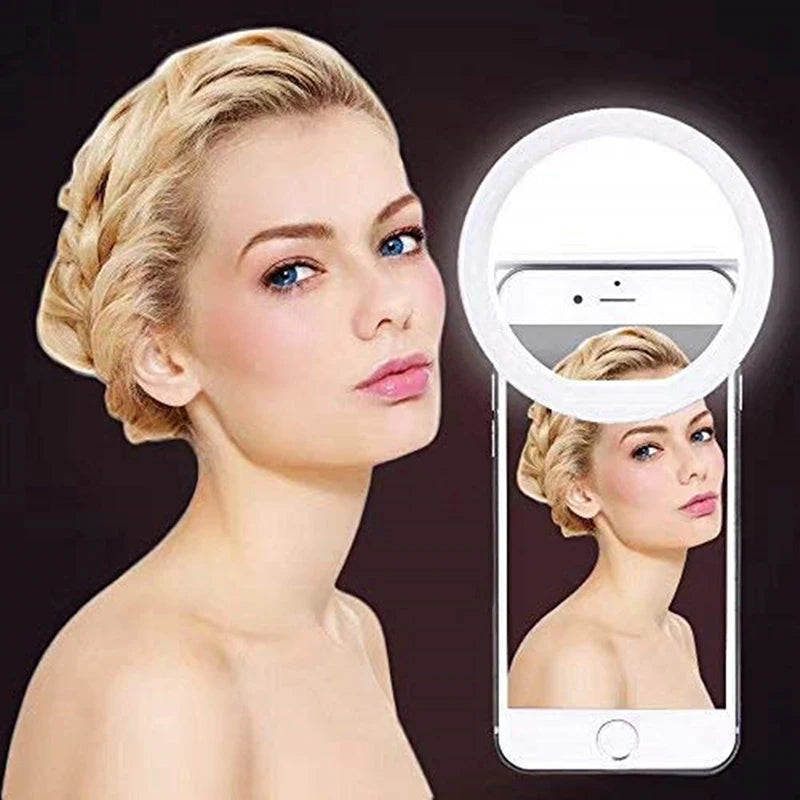 Mini Clip-On Selfie Ring Light | 3 Modes LED Fill Light Selfie Ring Light HIP