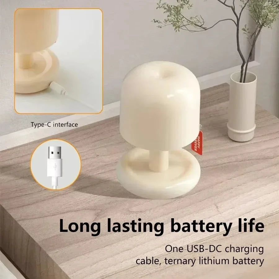 Mini Mushroom Sunset LED Night Light – USB Rechargeable LED Night Light HIP