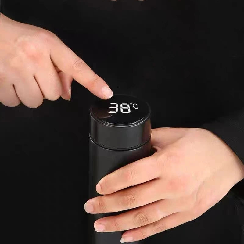 500ml Smart LCD Thermos Mug with Tea Infuser | Hot & Cold Vacuum Thermos Mug HIP