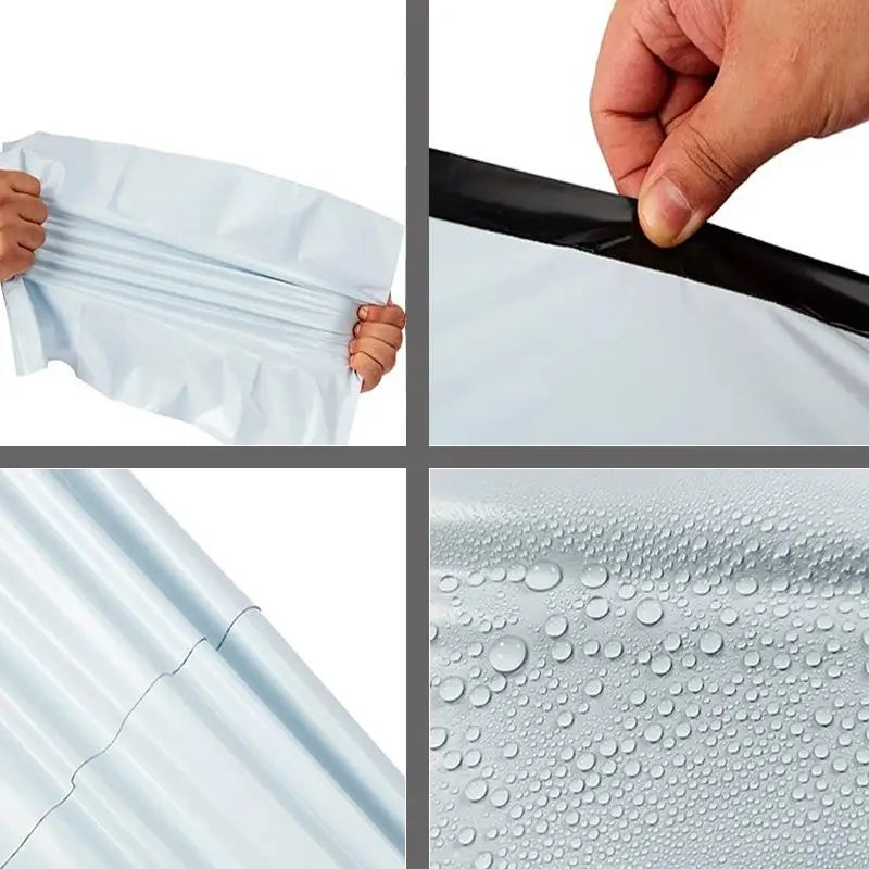 100-Pack Waterproof Self-Seal Poly Mailer Bags 15x25–35x45cm Poly Mailer Bags HIP