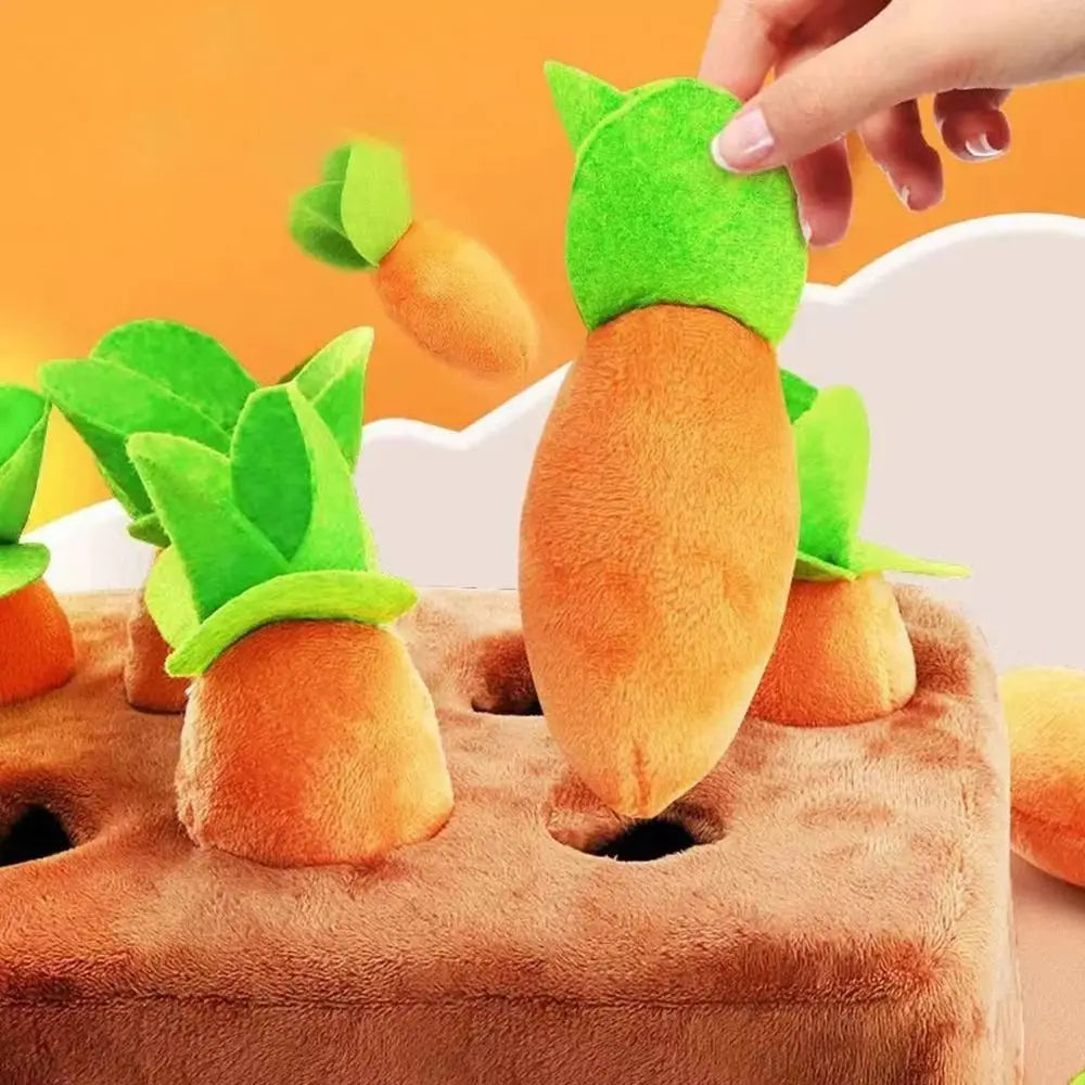 Pulling Carrot Plush Toy – Interactive Garden Stuffed Set Interactive Plush Toy HIP