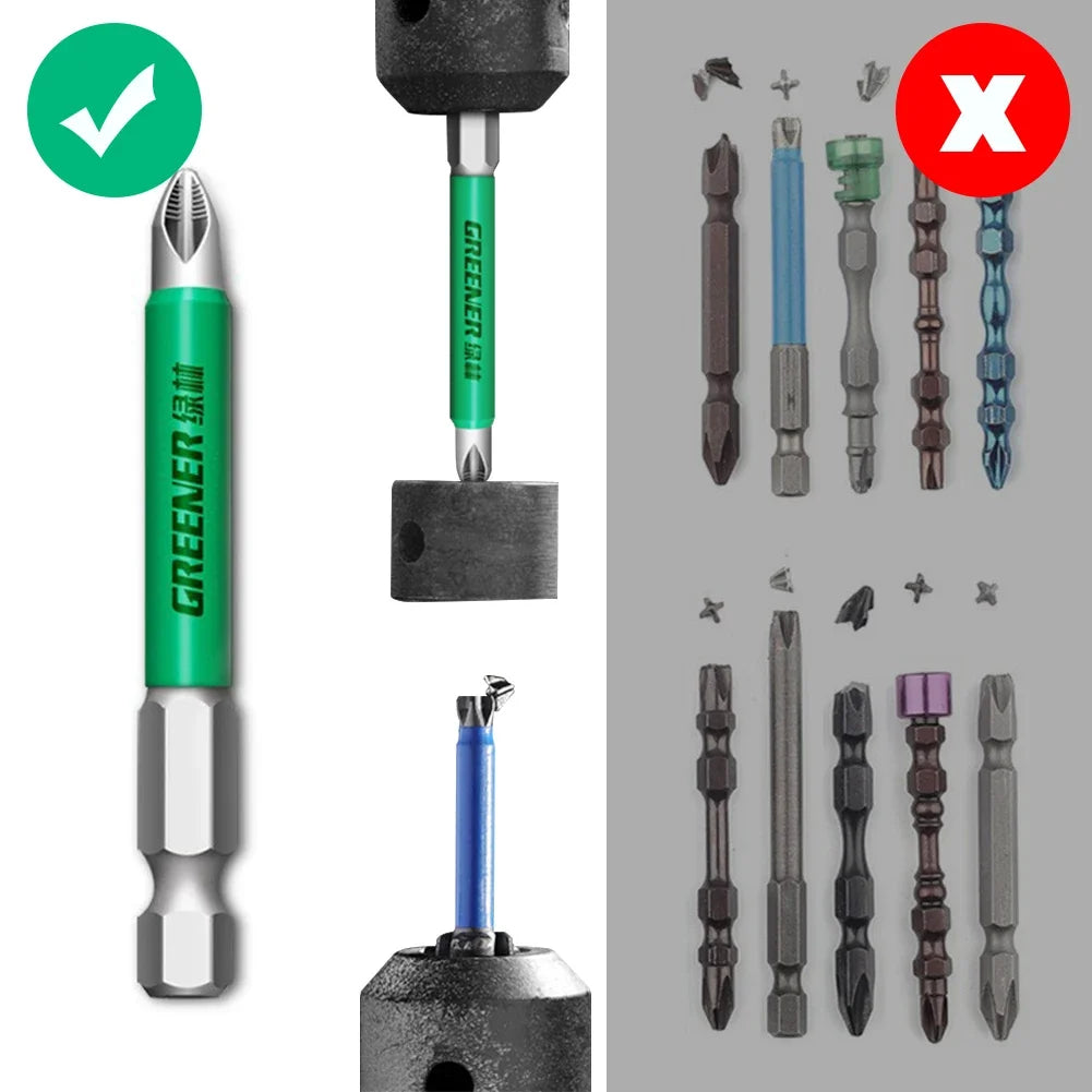 Electric Precision Screwdriver Set 25 50 65 70 90 150mm PH2 Anti Slip Magnetic Batch Head Cross High Hardness Hand Drill Bit HIP