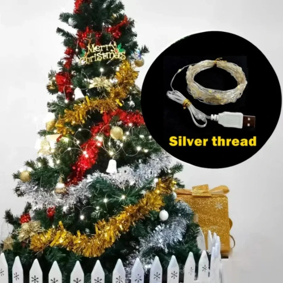 USB Copper Wire Fairy String Lights 10M 20M Waterproof LED LED Fairy String Lights HIP