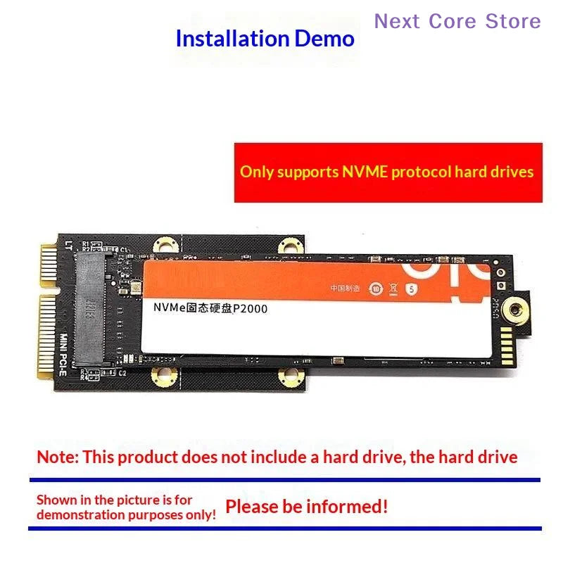 Mini PCIe to NVMe M.2 Adapter Card – 2230 2242 2260 2280 PCIe Adapter Card HIP