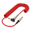 3.5mm AUX Audio Cable Spring Elbow Male to Female – eelhoe AUX Audio Cable HIP Red