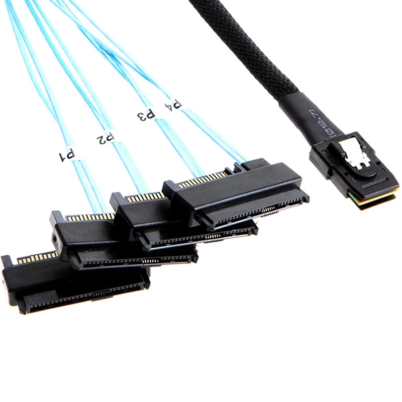 Mini SAS SFF-8087 to SFF-8482 Data Cable – 0.5M & 1M SAS Data Cable HIP