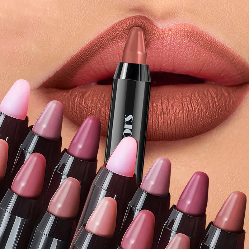 Matte Brown Lip Liner Pencil Lip Outline Contouring Lasting Waterproof Lipstick Crayon Pigments Moisturizing Lip Balm Cosmetics HIP