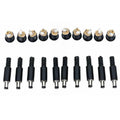 10-Pair 12V 3A DC Male Plug & Female Socket Panel Mount Kit DC Connector Kit HIP one size