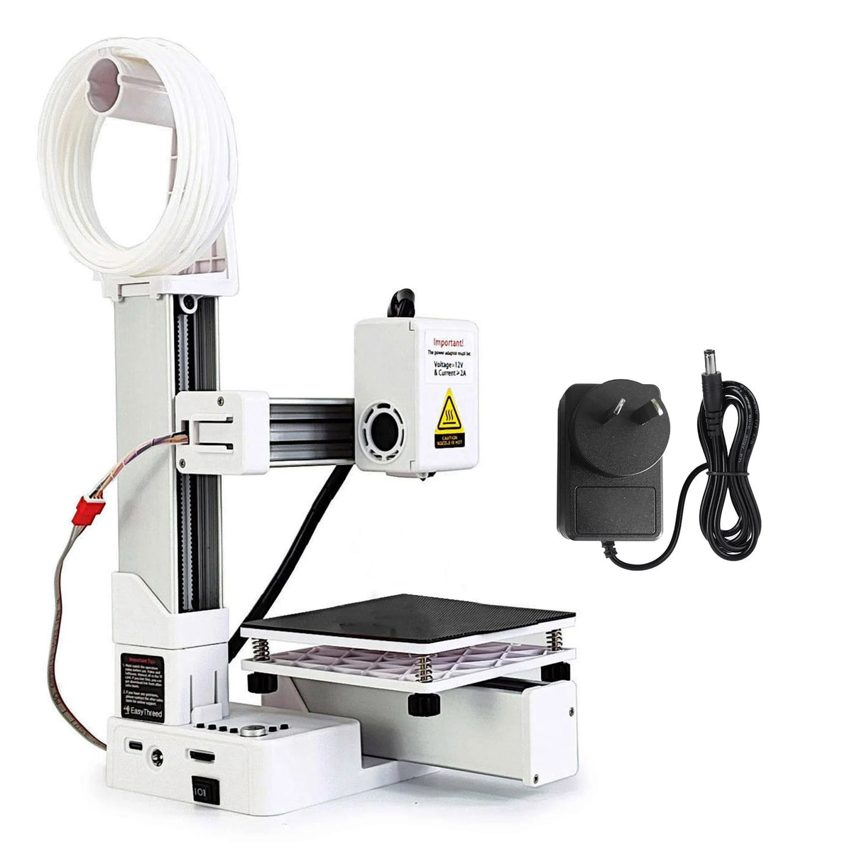 Small 3D Printer All Metal Nozzle Efficient Frequency Division Multiplexing Small 3D Printer Rapid Heating for Handcraft HIP WHITE AU