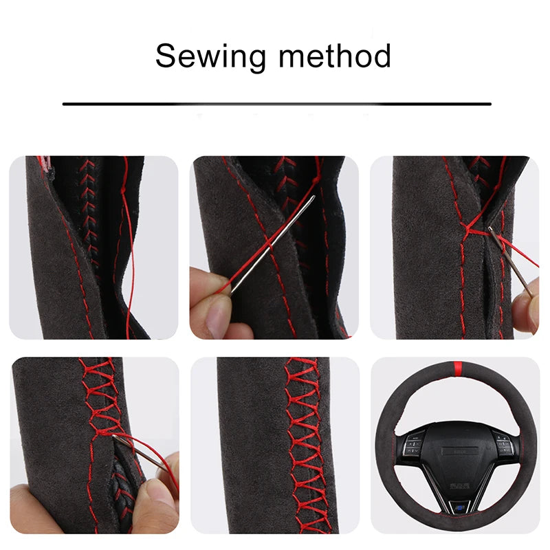 Extra Large Suede Steering Wheel Cover 42–50cm Truck Bus Steering Wheel Cover HIP