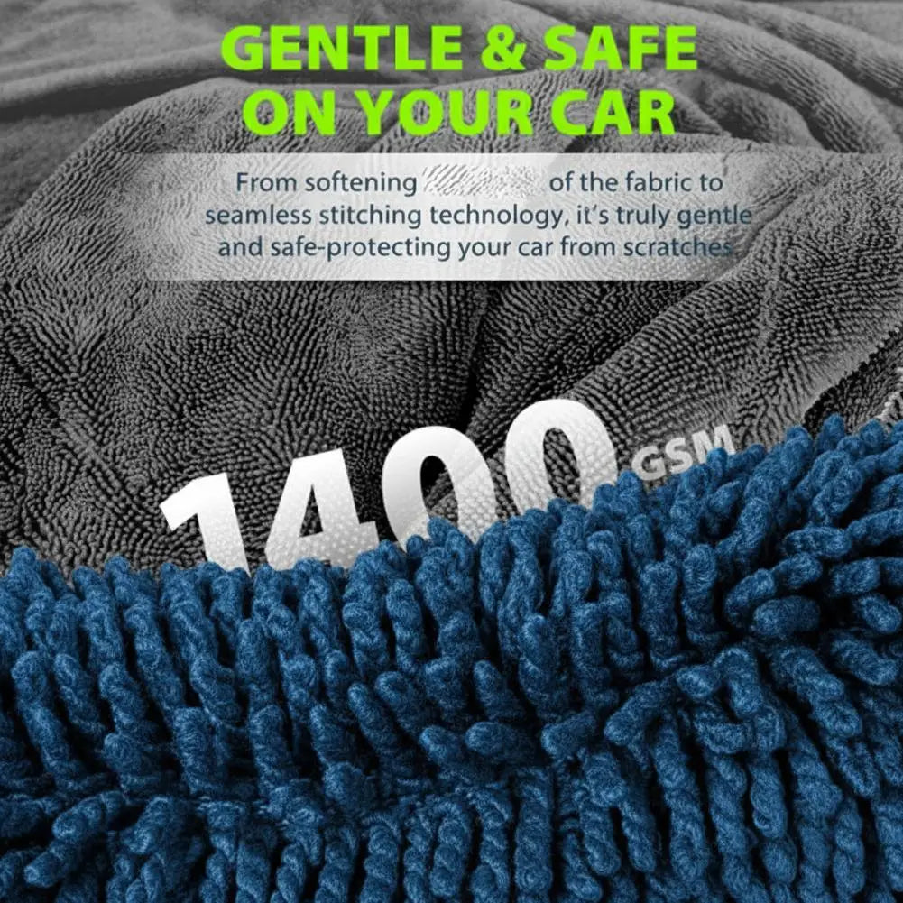 Professional Microfiber Car Cleaning Towel Super Absorbent Thickened Wash Cloth Double-Sided Lint-Free Towel For Car Detailing HIP