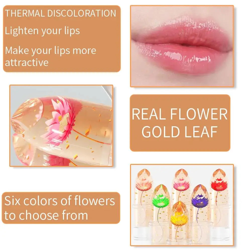 DUNUF Gold Foil Jelly Lipstick Set – Color-Changing & Hydrating Color-Changing Jelly Lipstick HIP