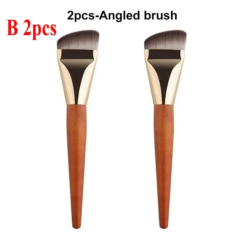 RUZOFO Super Thin Foundation & Concealer Brush – 1/2/3 Pc Foundation Makeup Brush HIP C704-B 2pcs