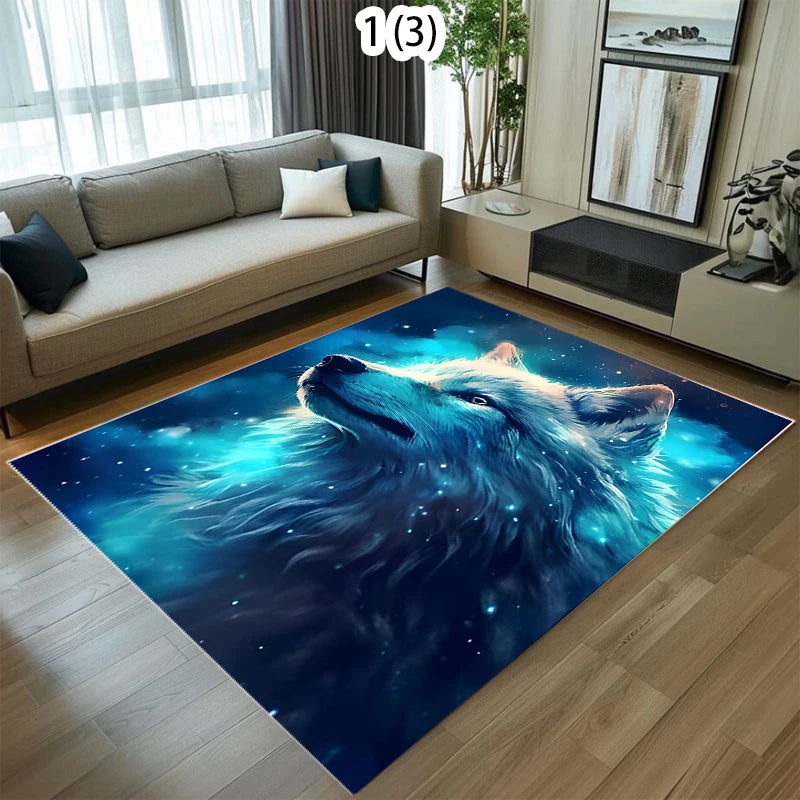 2D Animal Print Area Rug – Tiger, Lion & Leopard Floor Mat Animal Print Area Rug HIP 1 120x160cm