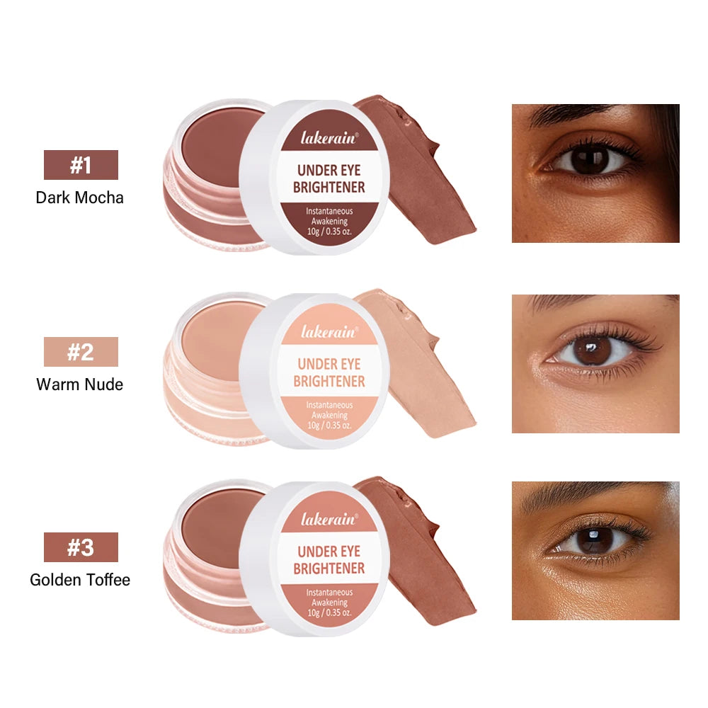 Under Eye Brightener Conceal & Brighten Dark Circles Nourishes The Skin Corrects Brightens Dark Nude Tan Colors Concealer Makeup HIP