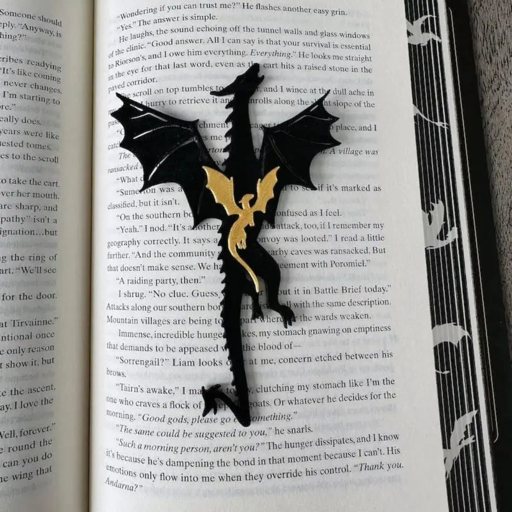Acrylic Dragon & Sword Bookmark – Double-Sided Novelty Novelty Bookmark HIP