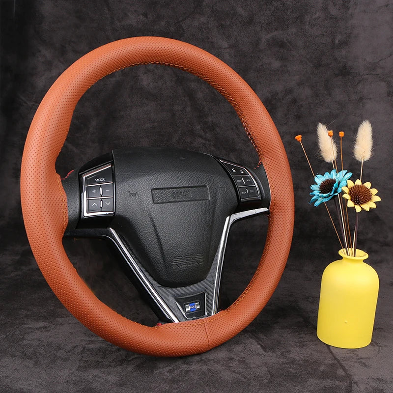Microfiber Leather Steering Wheel Cover 38cm – Anti-Slip Steering Wheel Cover HIP