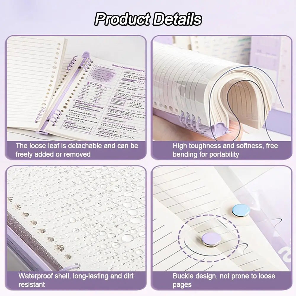 A5 Loose-Leaf Binder Notebook – Daily & Weekly Planner Binder Notebook Planner HIP