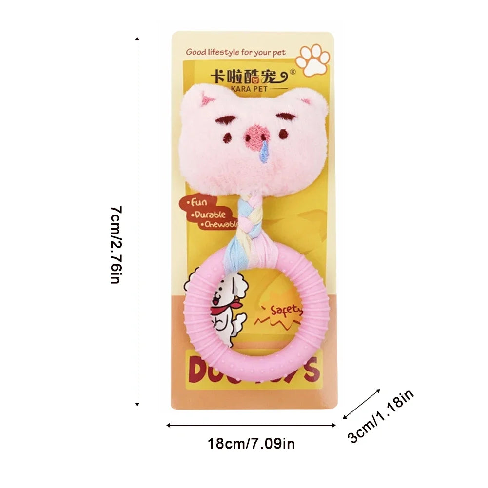 Bite Resistant Rubber Dog Toys TPR Dog Interactive Toys Fun Relaxation for Small Medium-sized Dog Interactive Teeth Grinding Toy HIP