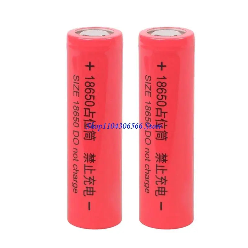 2-Pack 18650 Dummy Battery Placeholder Shell | Welding Practice Battery Placeholder Shell HIP Red China Mainland