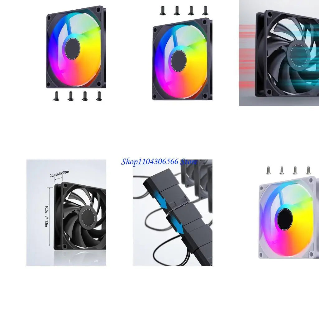 12cm Quiet PC Case Fan 1200RPM 45CFM – Hydraulic Bearing PC Case Fan HIP