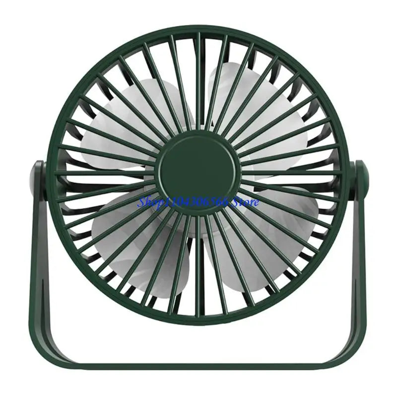 Portable USB Desk Fan – Quiet Tabletop Cooling Fan USB Desk Fan HIP Green CN