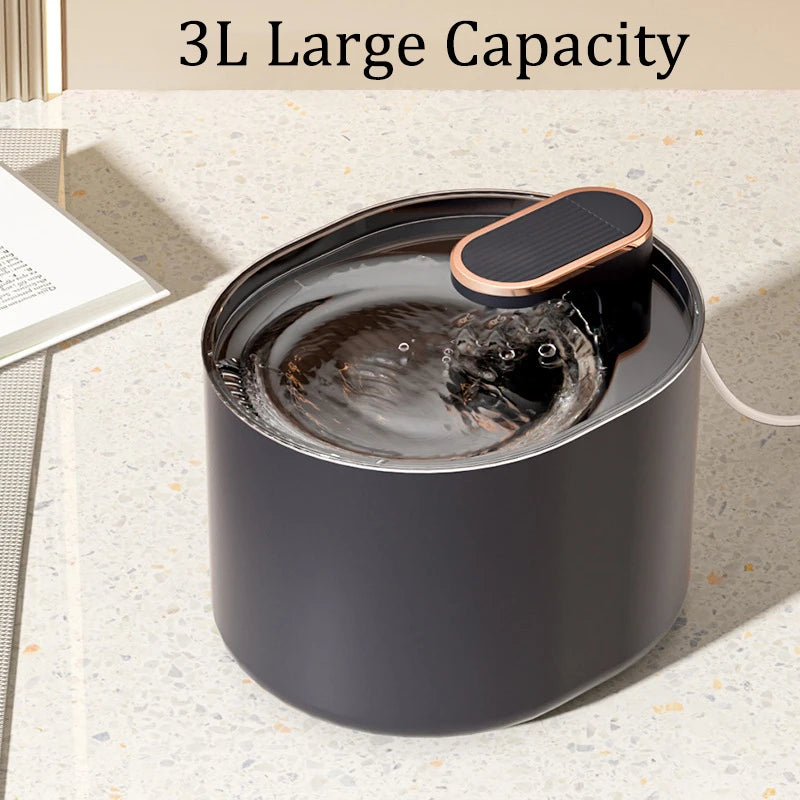 Pet Fully Automatic Water Fountain USB Ultra Silent Intelligent Pump Sensor Filter 3L Cat Large Capacity Water Dispenser HIP