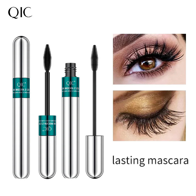 QIC 2-in-1 4D Silk Fiber Mascara – Waterproof & Volumizing Volumizing Mascara HIP