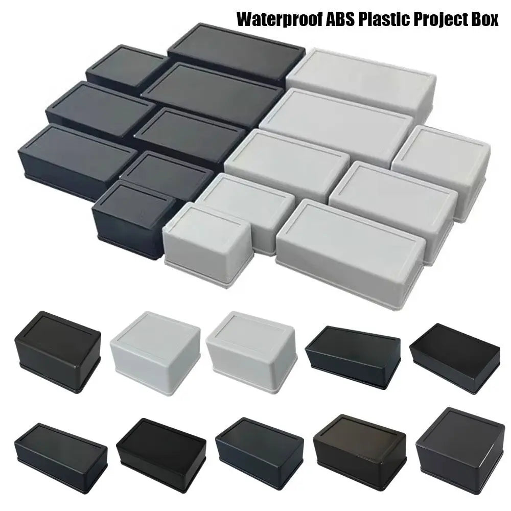 Waterproof ABS Plastic Project Enclosure Box – 10 Sizes Electronics Enclosure Box HIP