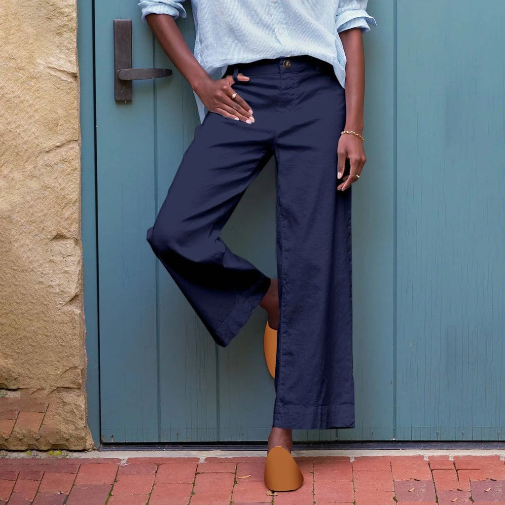 Women's Wide Leg Work Pants – High Waist Business Casual Wide Leg Trousers HIP