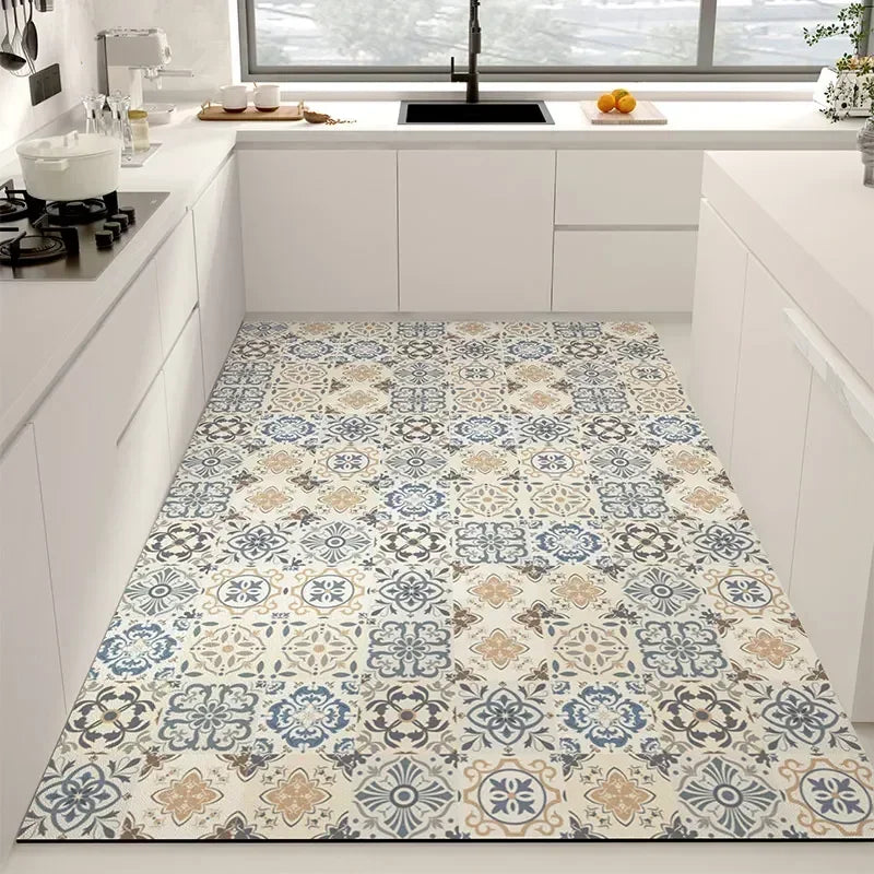 PVC Kitchen Floor Mat – Waterproof Non-Slip Leather Area Rug Kitchen Floor Mat HIP N-P 1pc 140x200cm