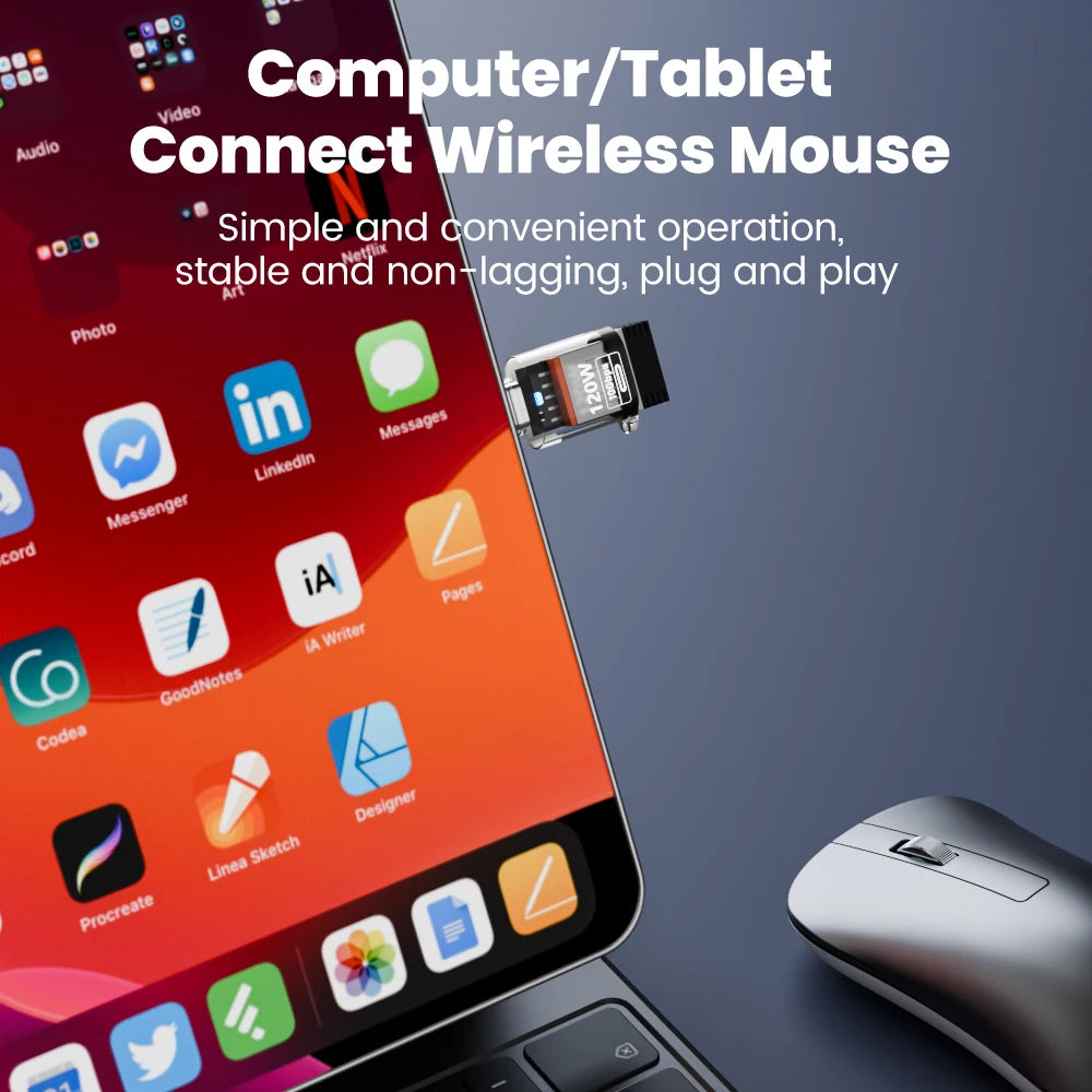 USB-C to USB 3.2 Adapter – 120W & 10Gbps Fast Transfer USB-C Adapter HIP
