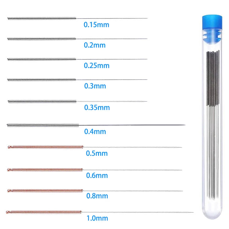 10-Pc 3D Printer Nozzle Cleaning Needle Kit 0.2–1.0mm Nozzle Cleaning Kit HIP