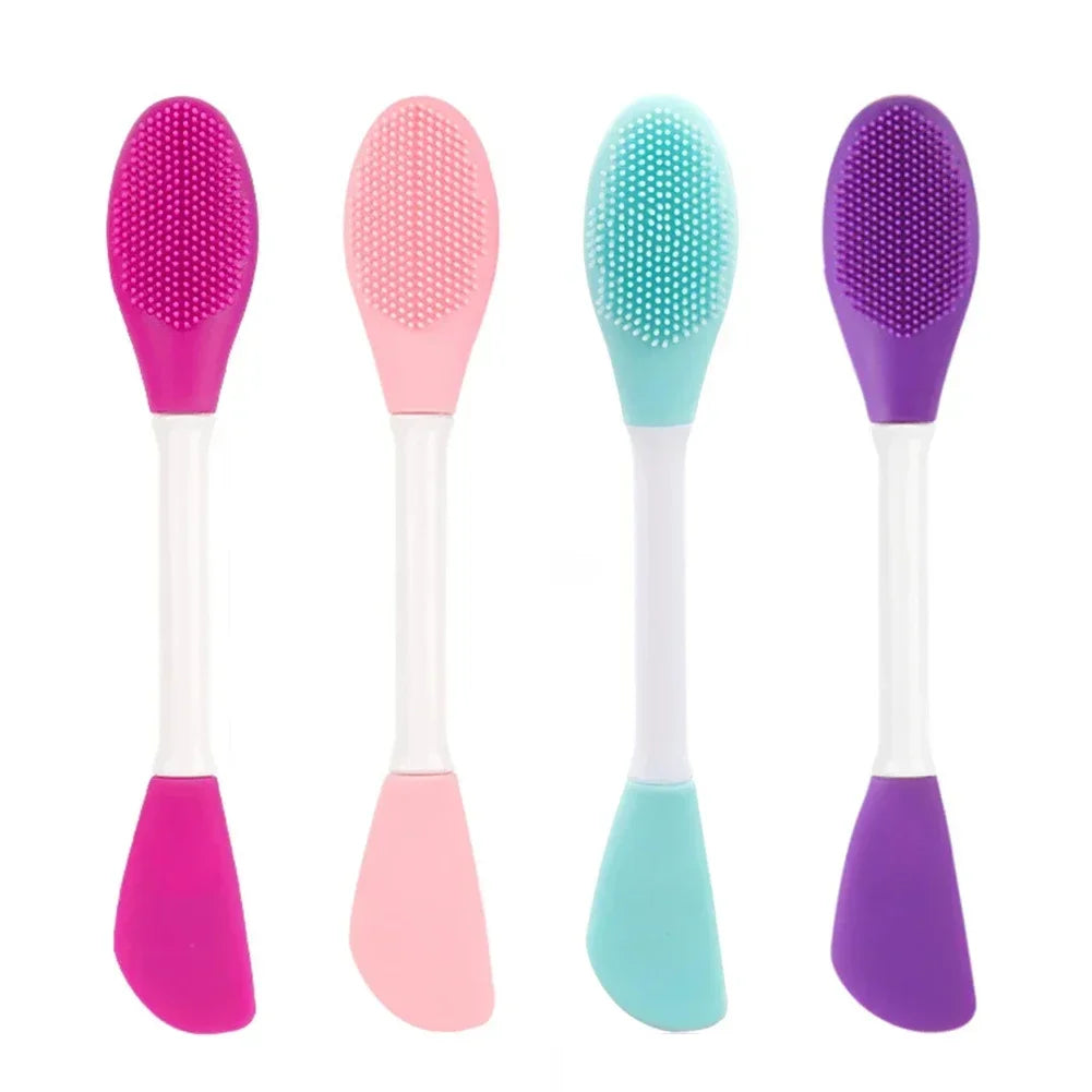 2-in-1 Silicone Face Mask Brush – Double-Head Applicator Face Mask Brush HIP C716-mix -4pcs