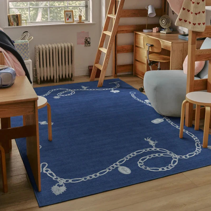 Soft Plush Area Rug – Non-Slip Machine Washable Light Purple Plush Area Rug HIP