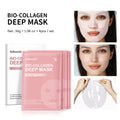 Bio-Collagen Overnight Hydrogel Deep Mask Hydrating Plumping Shrink Pores Improve Elasticity Korean Facial Skin Care Mask Women HIP 4pcs1 set