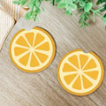 Lemon & Orange Acrylic Car Cup Coasters – 2-Pack Heat-Resistant Car Cup Coasters HIP YELLOW Other