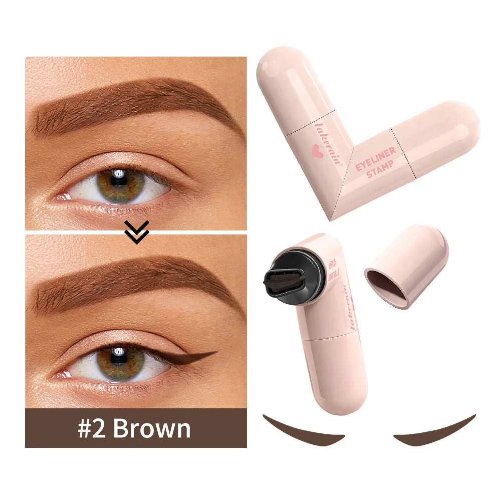 Lakerain Eyeliner Stamp Heart Pattern Precision Liner Long Lasting Color Portable Eye Liner Essential For Makeup Beginners HIP