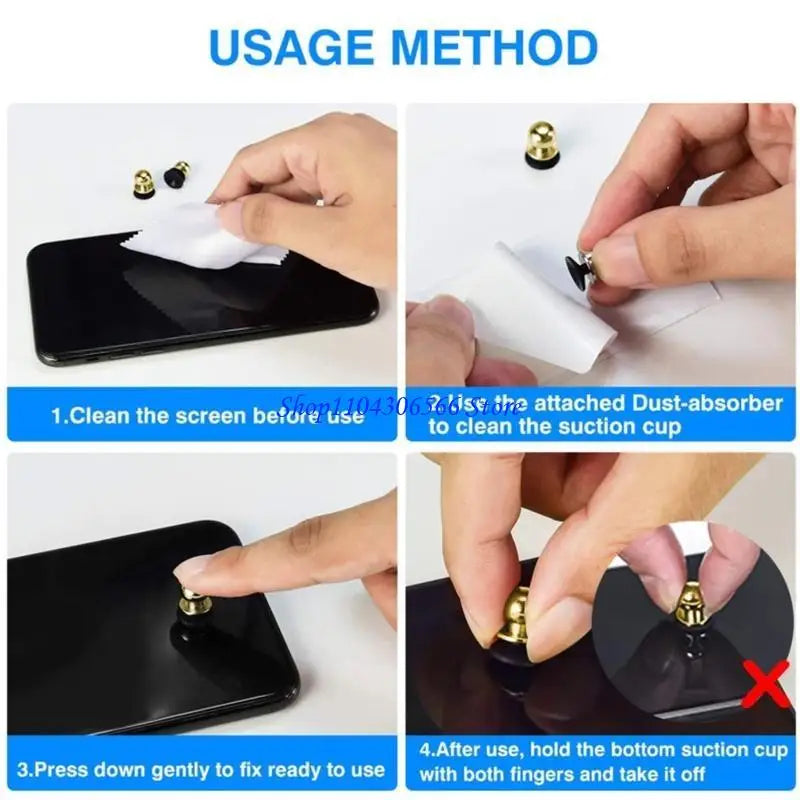 Mini Mobile Game Rocker Controller – Suction Cup Gamepad Buttons Mobile Game Controller HIP