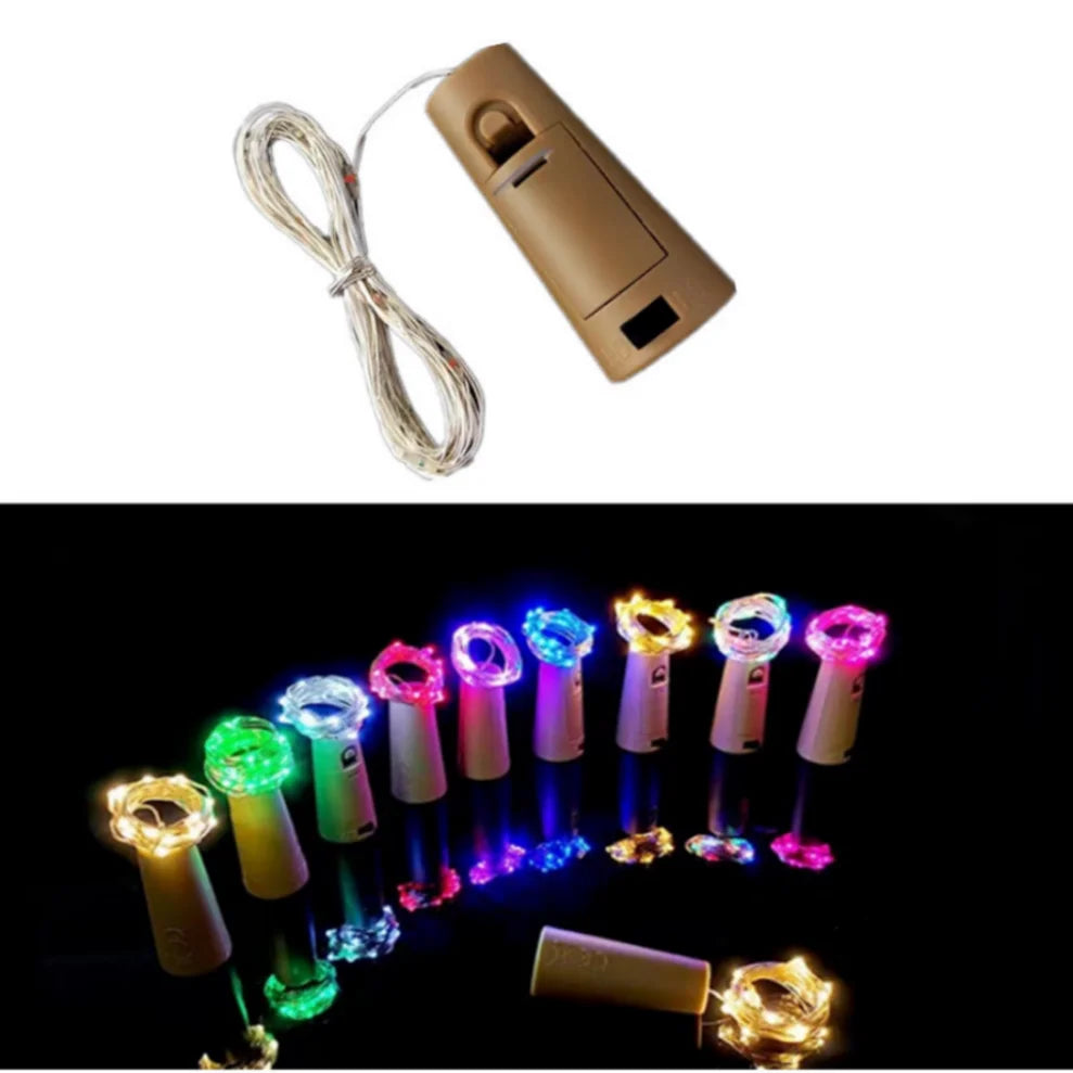 Cork LED String Lights for Wine Bottles – 1M 2M 3M Fairy Lights LED Bottle String Lights HIP