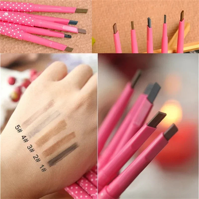 New 1pcs Longlasting Eyebrow Pencil Natural Waterproof Rotating Automatic Eye Brow Pencil Cosmetic Eyebrow Shaping Liner Pen Hot HIP